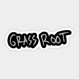 Hand Drawn Grass Root Sticker